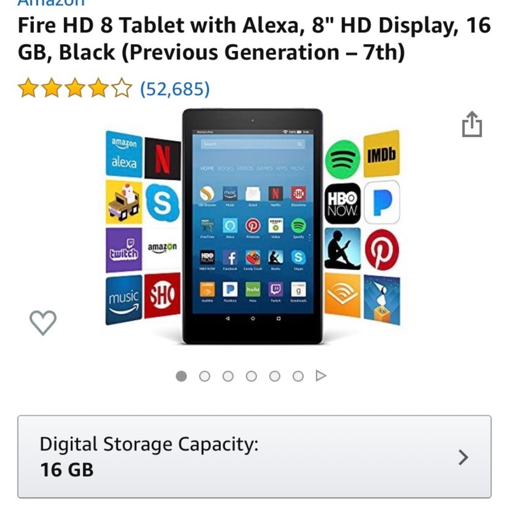 Amazon Fire Tablet 8in